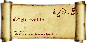 Ágh Evelin névjegykártya