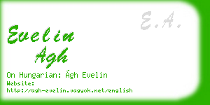 evelin agh business card